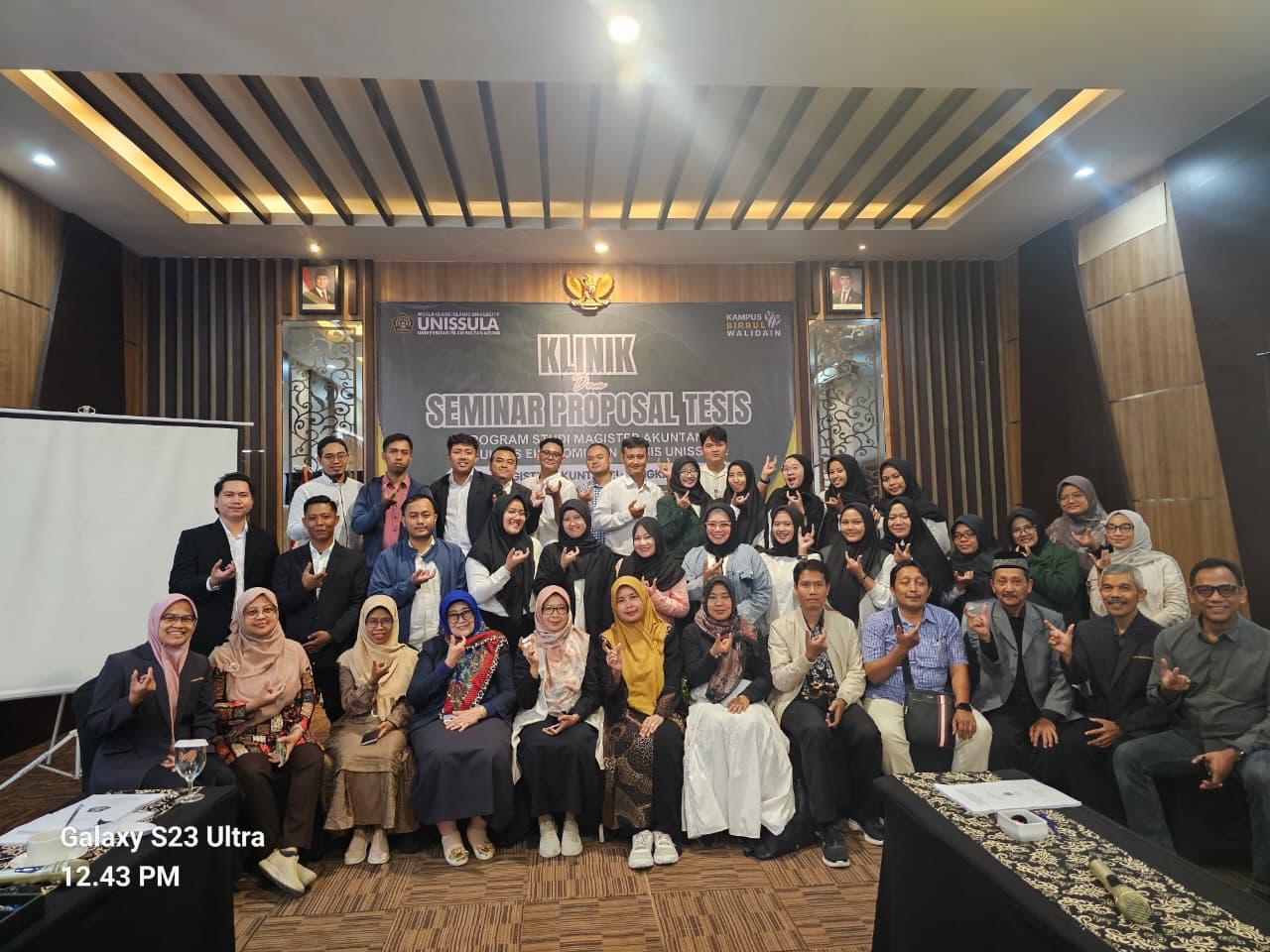 Magister Akuntansi FEB UNISSULA Selenggarakan Klinik Proposal Tesis untuk Tingkatkan Kualitas Penelitian Mahasiswa